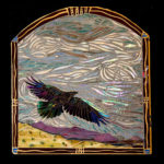 Raven Flies Over Mountains