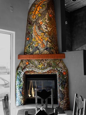 Range Cafe Fireplace Bernalillo